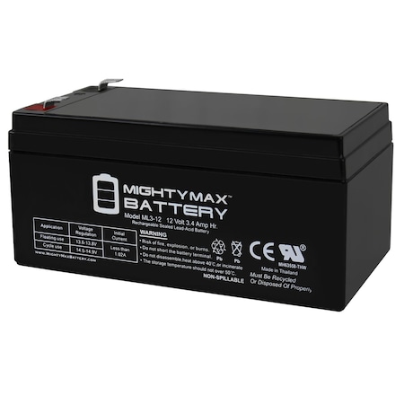Mighty Max Battery 12V 3AH SLA Replacement Battery for Black & Decker CST800 Trimmer MAX3942393
